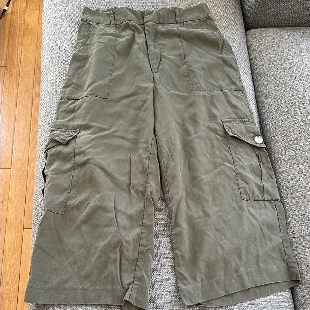 RACHEL Rachel Roy Green Cargo Shorts Relaxed Fit